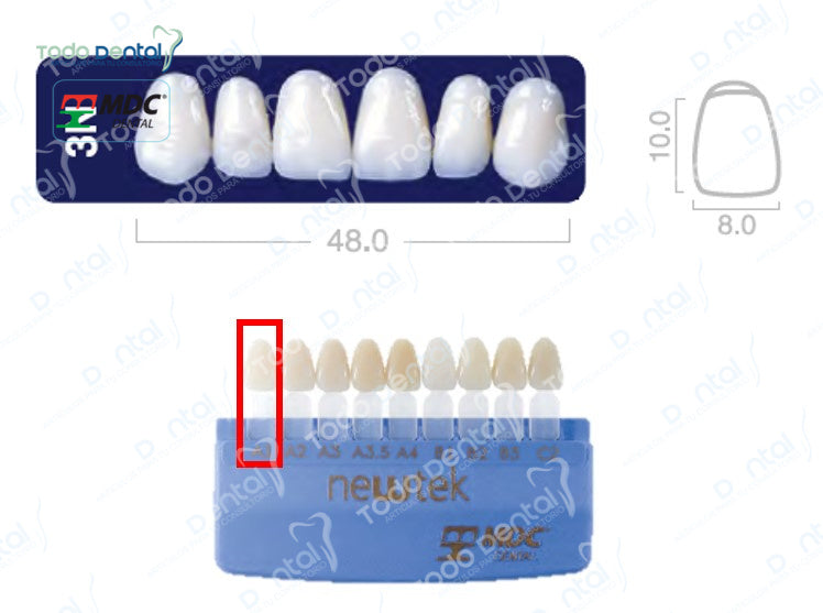 Diente new tek anterior superior
