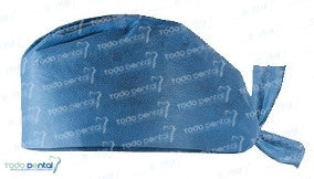 Gorro p/cirujano desechable sms 35 grs azul c/100 piezas