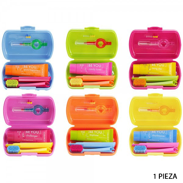 Curaprox Travel Set, travel toothbrush, interdental brush, c/1 pza (colores varios)