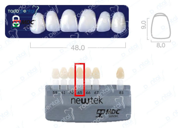 Diente new tek anterior superior