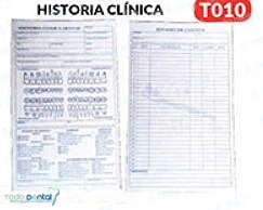 Historias clinicas dentales paq c/50 hojas
