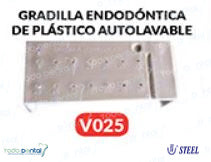 Gradilla endodontica de plast. Autoclav.