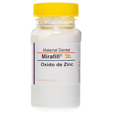 Oxido de zinc 50 gr Mirafill
