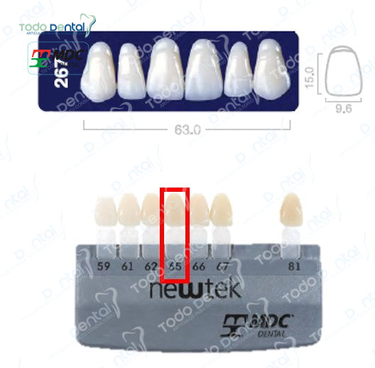 Diente new tek anterior superior
