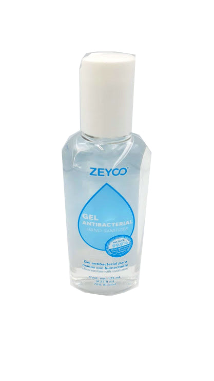 Gel antibacterial zeyco 70% alcohol bote 125ml