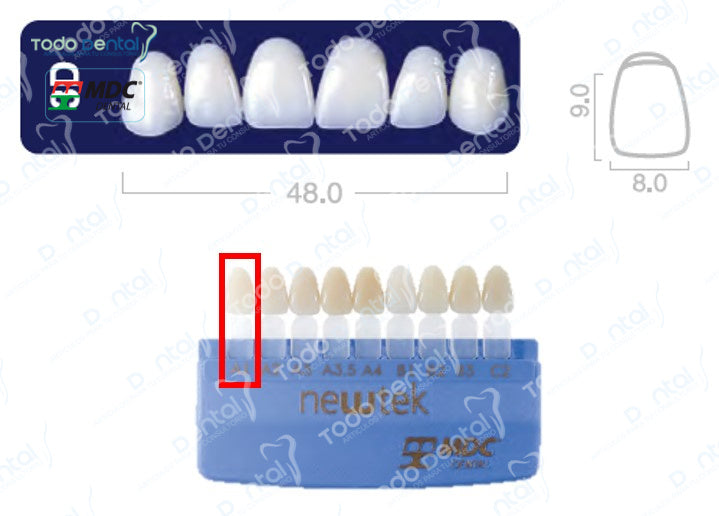 Diente new tek anterior superior