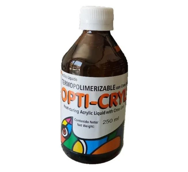 Opticryl acrilico liquido termopolimerizante frasco 250ml