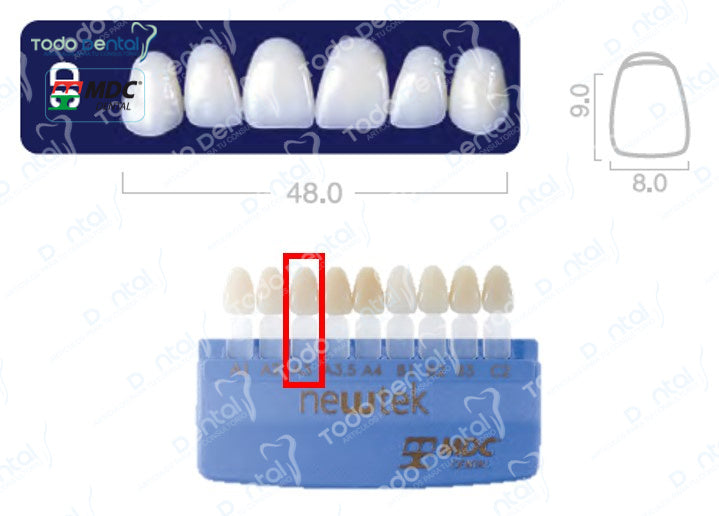 Diente new tek anterior superior