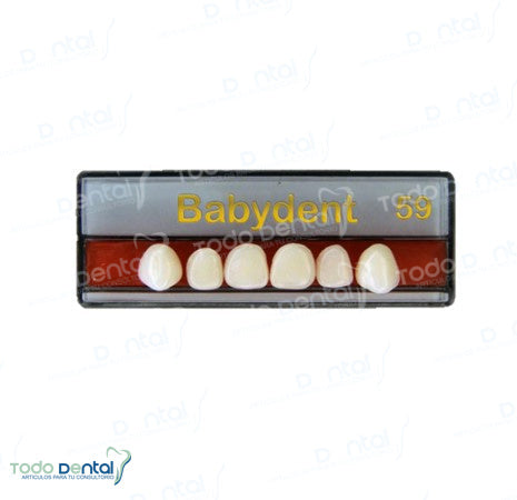 Babydent dientes acrilico 1x6