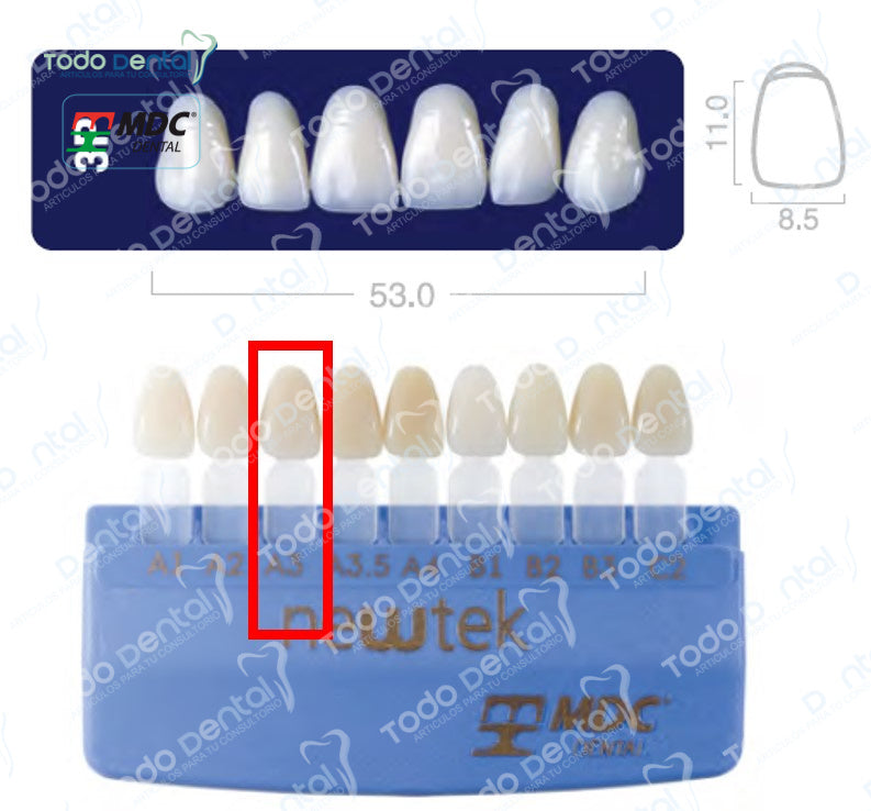Diente new tek anterior superior