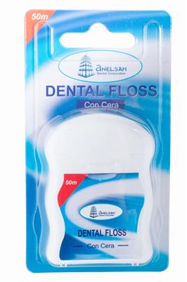 Hilo dental floss anelsam 50 mts s/cera.