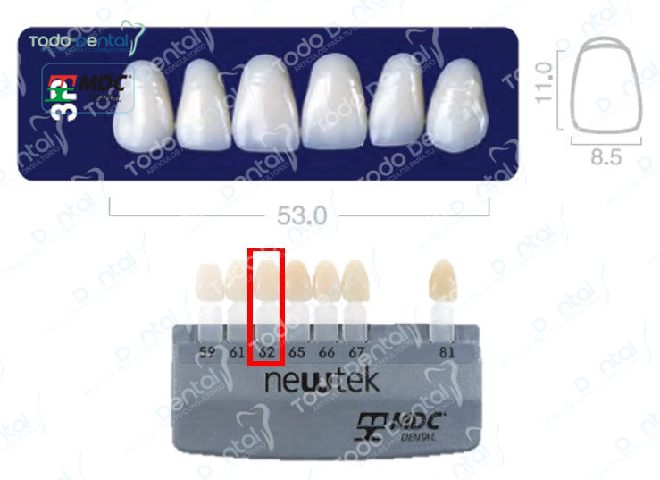 Diente new tek anterior superior