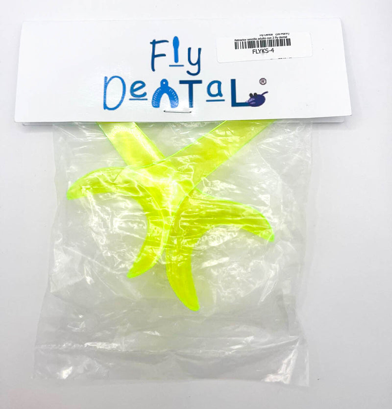 Retractor sencillo adulto con 2 fly dental