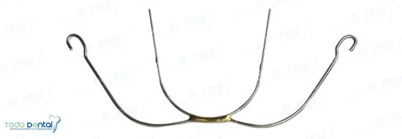 Extraoral stainless steel face bow
