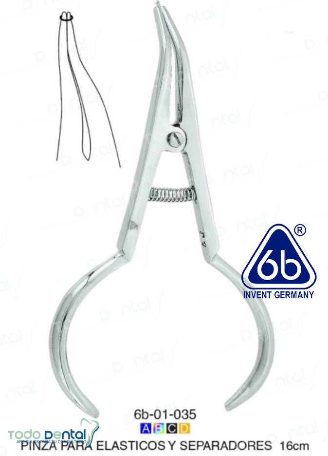 Pinza p/ elasticos y separadores