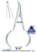 Pinza p/ elasticos y separadores