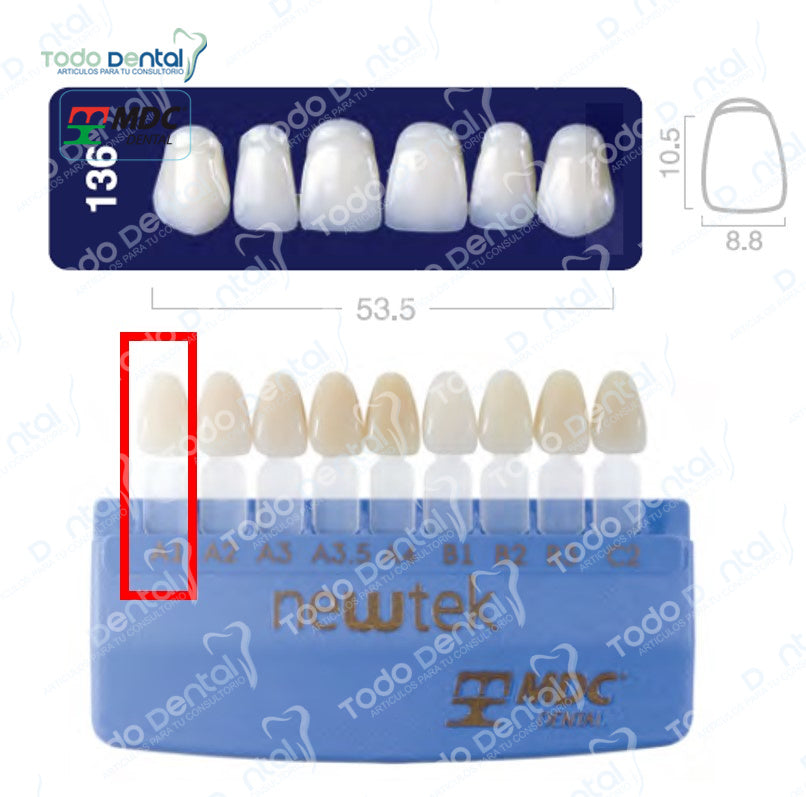 Diente new tek anterior superior
