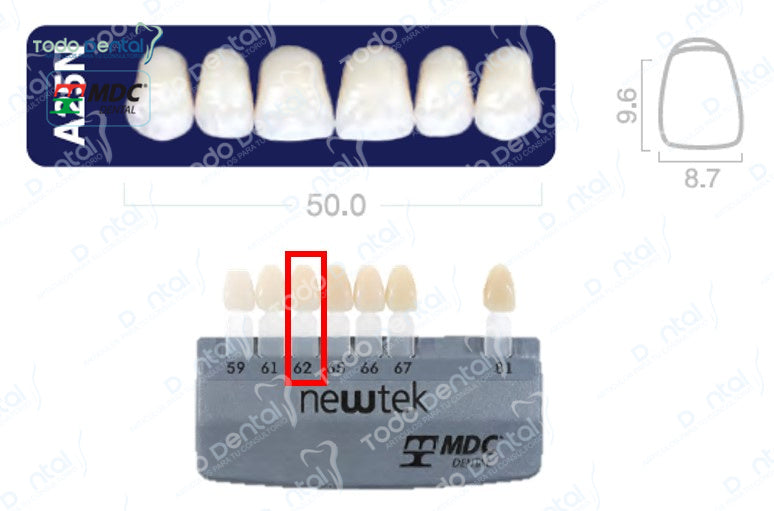 Diente new tek anterior superior