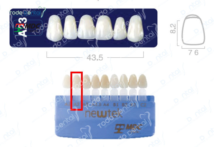 Diente new tek anterior superior