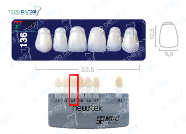 Diente new tek anterior superior