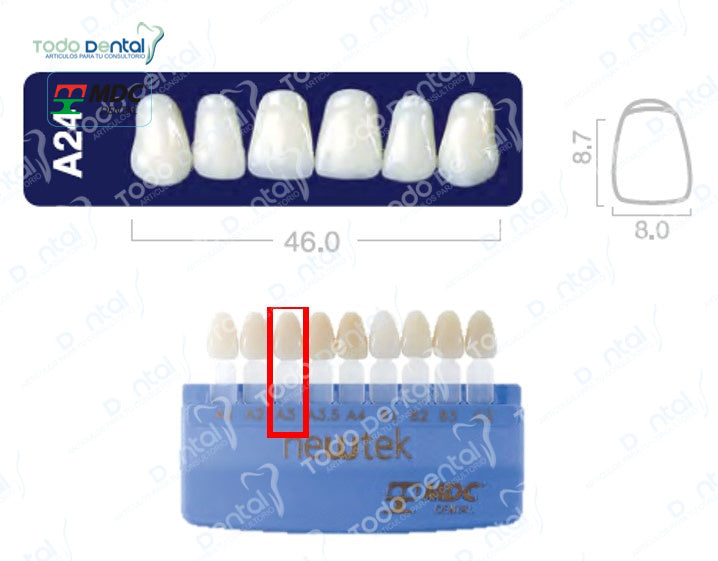 Diente new tek anterior superior