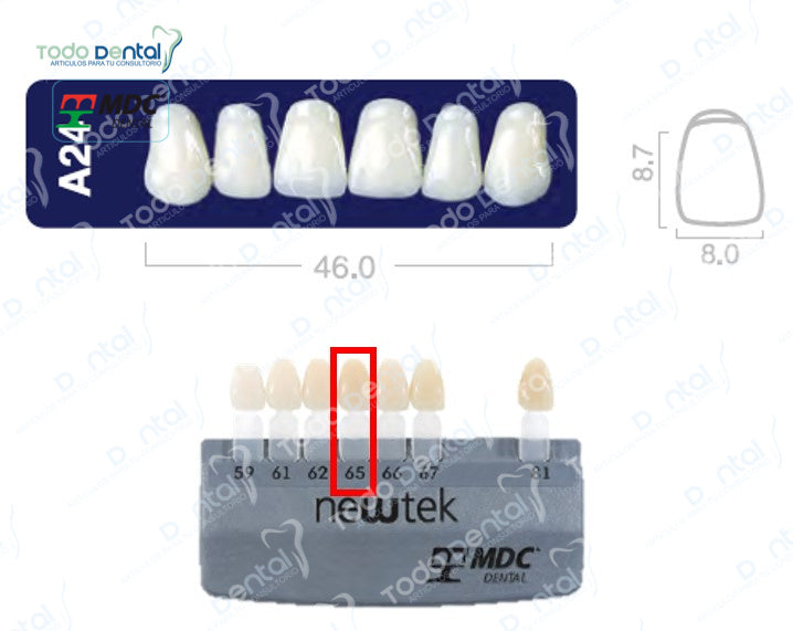 Diente new tek anterior superior