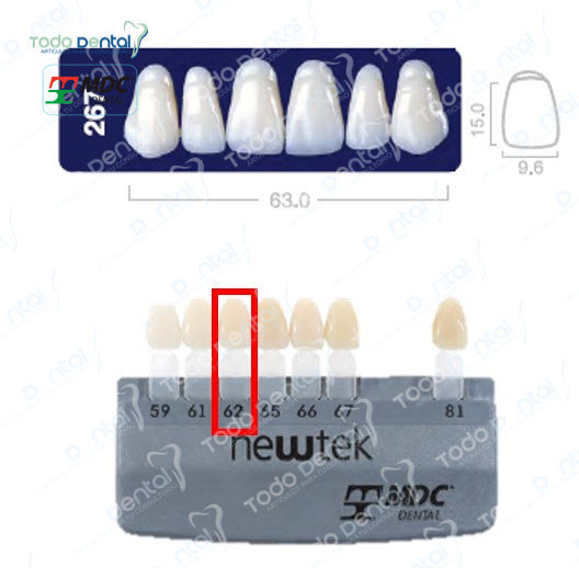 Diente new tek anterior superior
