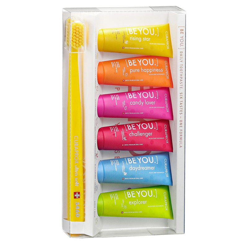 Curaprox Be You Six Taste Pack (Mixed Colors) /(6x10ml pastas)