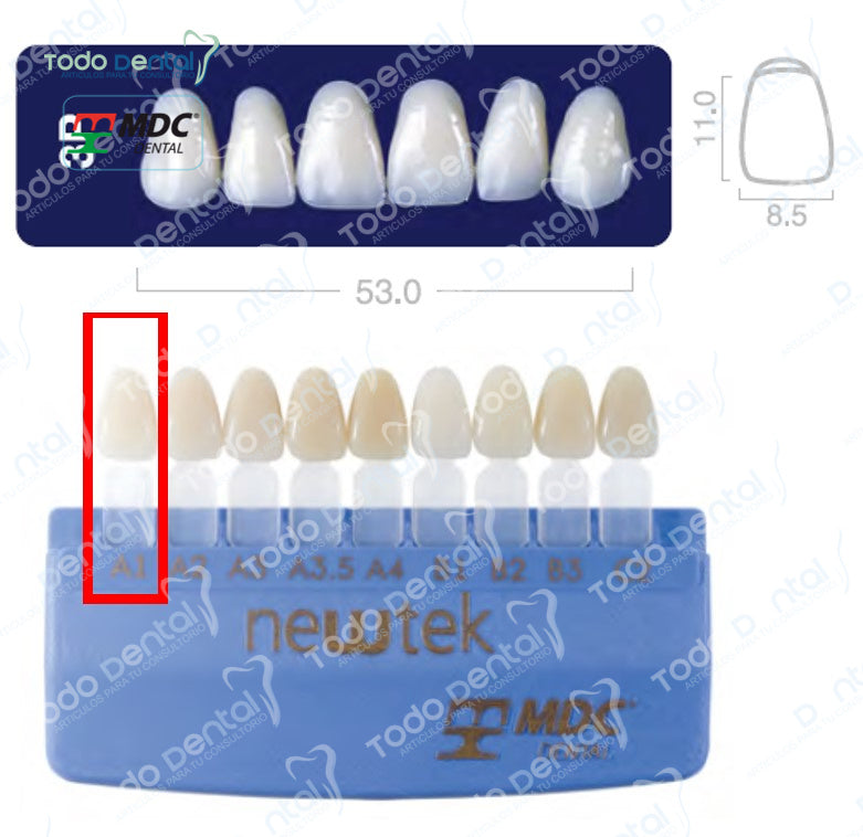 Diente new tek anterior superior